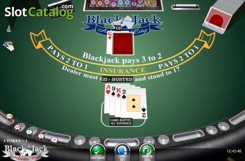 Скрин6. Blackjack Atlantic City (iSoftBet) слот