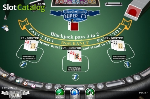 Скрин4. Blackjack Super 7s MH слот