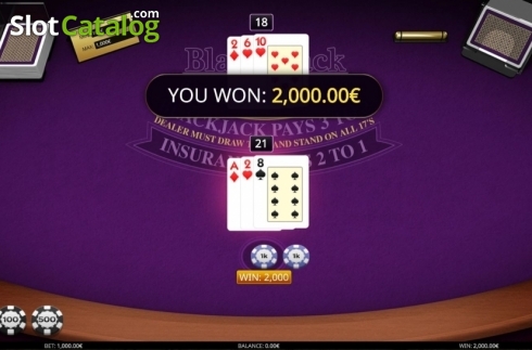 Скрин4. Blackjack VIP (iSoftBet) слот