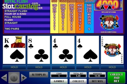 Скрин3. Double Joker Poker (iSoftBet) слот