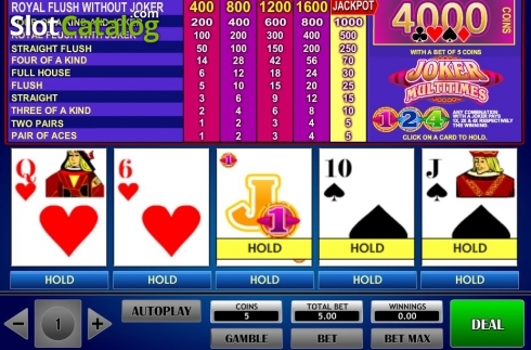 Скрин2. Joker Multitimes Poker слот