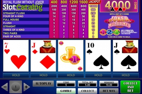 Скрин3. Joker Multitimes Poker слот