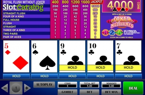 Скрин4. Joker Multitimes Poker слот