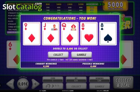 Скрин4. Joker Poker (iSoftBet) слот