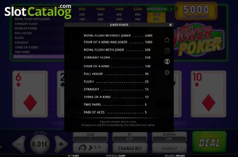 Скрин6. Joker Poker (iSoftBet) слот