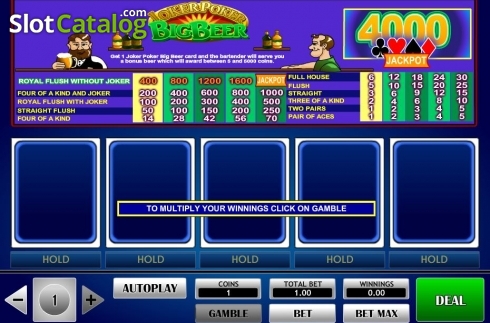 Скрин2. Joker Poker Big Beer слот