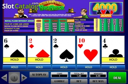 Скрин3. Joker Poker Big Beer слот