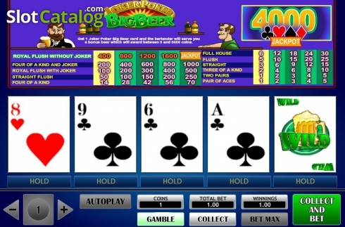 Скрин4. Joker Poker Big Beer слот