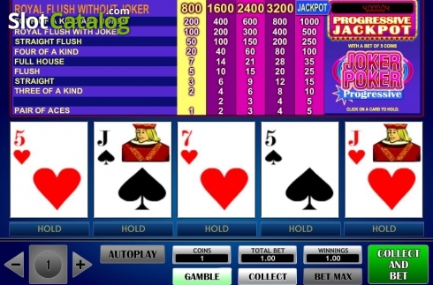 Скрин3. Joker Poker Progressive (iSoftBet) слот
