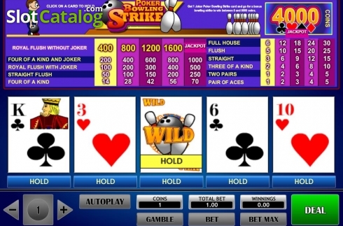 Скрин2. Poker Bowling Strike слот