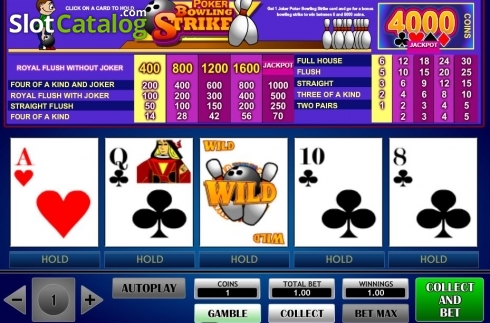 Скрин4. Poker Bowling Strike слот