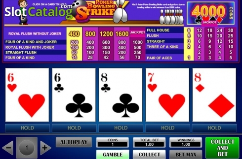 Скрин5. Poker Bowling Strike слот