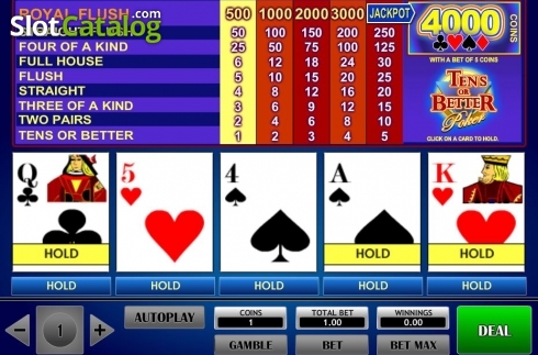 Скрин2. Tens or Better Poker (iSoftBet) слот