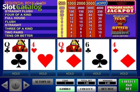 Скрин3. Tens or Better Progressive (iSoftBet) слот