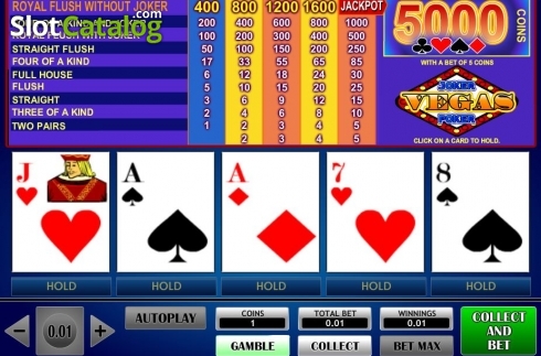 Скрин3. Vegas Joker Poker (iSoftBet) слот