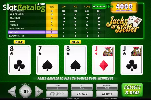 Скрин4. Jacks or Better (iSoftBet) слот