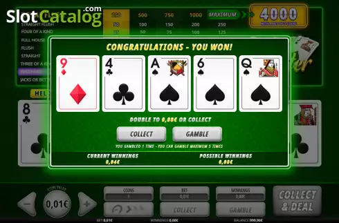Скрин5. Jacks or Better (iSoftBet) слот