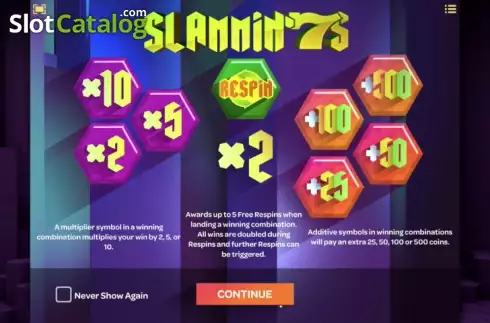 Скрин2. Slammin' 7s слот