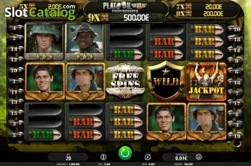Скрин3. Platoon Wild Progressive слот