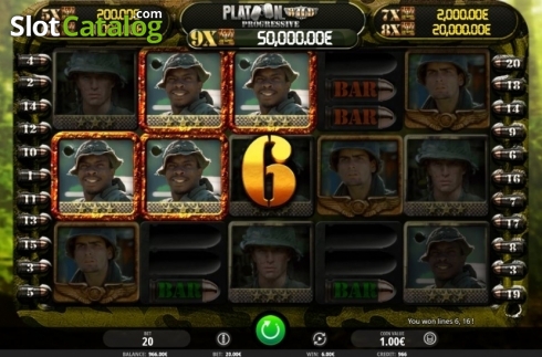 Скрин5. Platoon Wild Progressive слот