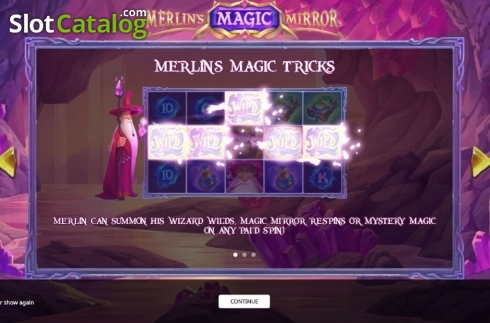 Скрин2. Merlin's Magic Mirror слот