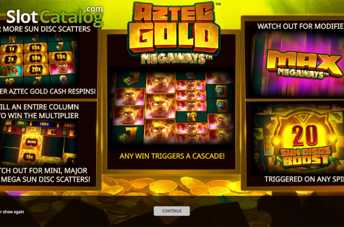 Скрин2. Aztec Gold Megaways слот