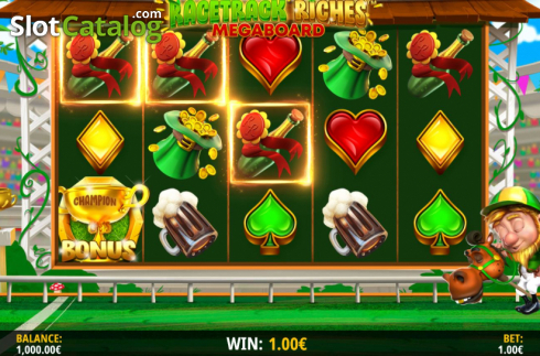 Скрин4. Racetrack Riches Megaboard слот