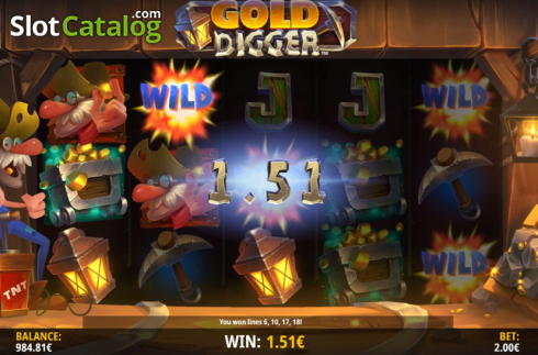 Скрин5. Gold Digger (iSoftBet) слот