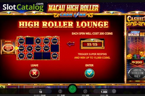 Скрин5. Macau High Roller слот