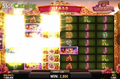 Скрин3. Queen of Wonderland Megaways слот