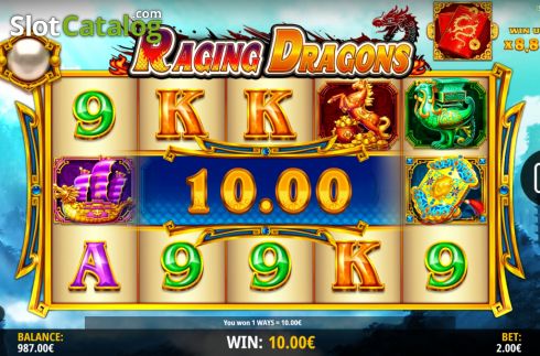 Скрин6. Raging Dragons слот