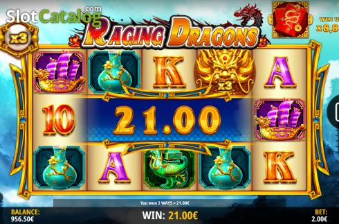 Скрин7. Raging Dragons слот