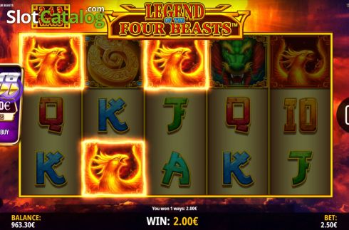 Скрин3. Legend of the Four Beasts слот