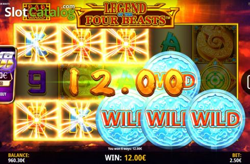 Скрин4. Legend of the Four Beasts слот