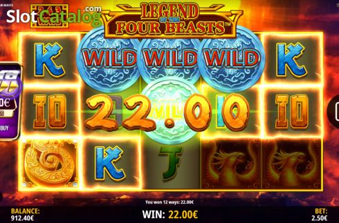 Скрин6. Legend of the Four Beasts слот