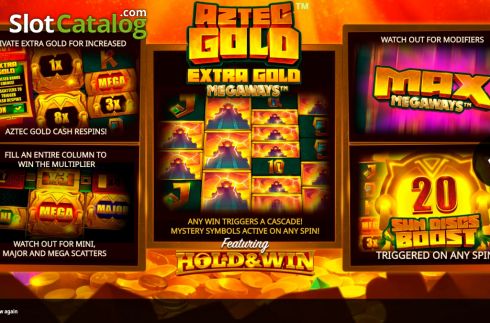 Скрин2. Aztec Gold Extra Gold Megaways слот