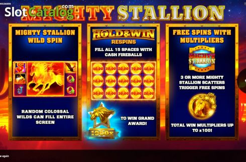 Скрин2. Mighty Stallion слот
