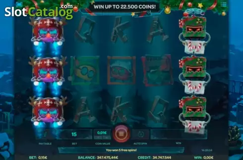 Скрин3. Robo Smash Xmas слот