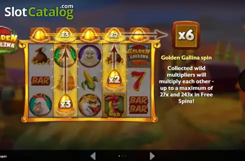 Скрин2. Golden Gallina слот