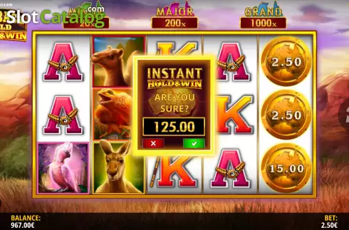 Скрин6. Outback Gold Hold and Win слот
