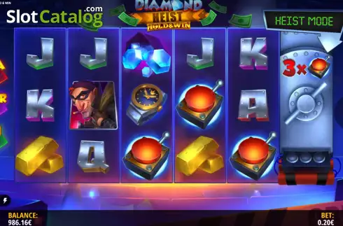 Скрин5. Diamond Heist Hold & Win слот