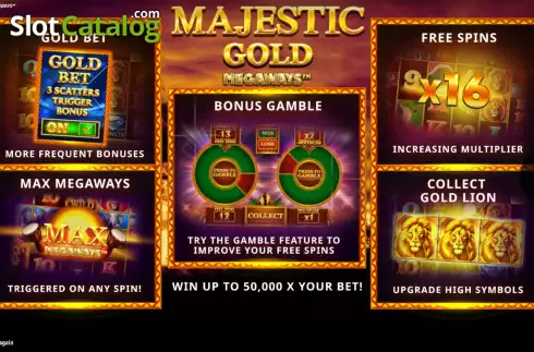 Скрин2. Majestic Gold Megaways слот