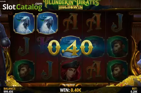 Скрин4. Plunderin Pirates Hold & Win слот
