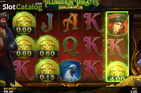 Скрин8. Plunderin Pirates Hold & Win слот