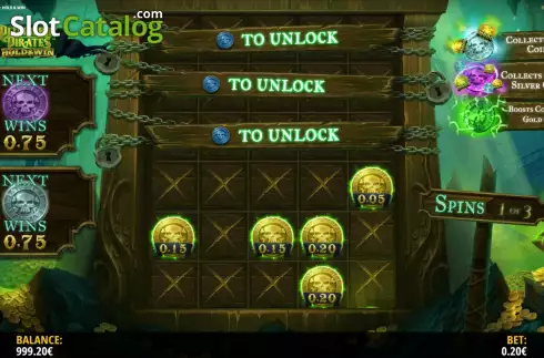 Скрин9. Plunderin Pirates Hold & Win слот