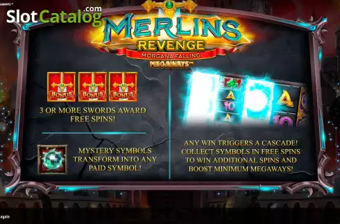 Скрин2. Merlins Revenge Megaways слот