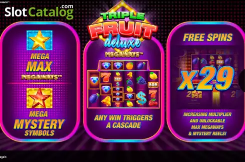 Скрин2. Triple Fruit Deluxe Megaways слот