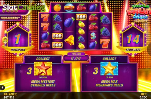 Скрин6. Triple Fruit Deluxe Megaways слот