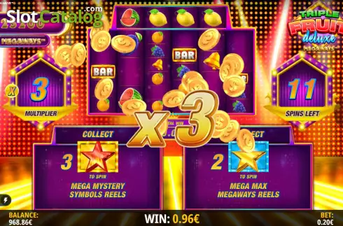 Скрин7. Triple Fruit Deluxe Megaways слот