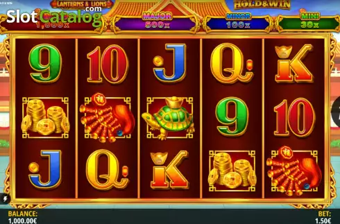 Скрин3. Lanterns & Lions: Hold & Win слот
